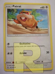 Patrat ® Guardiani Nascenti 107/145 ® Comune ® Pokemon ® Italiano - Picture 1 of 1