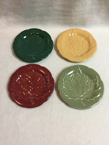Piatti ceramica Longaberger foglie cadenti - set di 4 - nella confezione originale - Foto 1 di 5