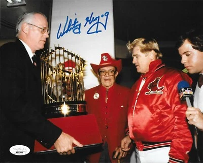 Whitey Herzog signed St. Louis Cardinals 8x10 photo HOF autographed #4 JSA - Image 1 of 2