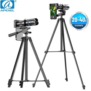 Teleobjetivo óptico zoom largo alcance APEXEL HD 20-40x con trípode extensible - Imagen 1 de 10