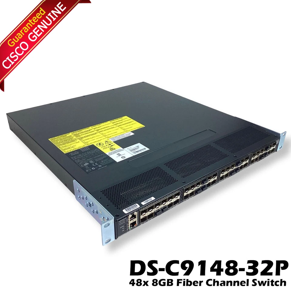 Cisco DS-C9148-32P-K9 DS-C9148S-K9 48-Port 16GbE SFP+ Multilayer Fabric Switch - Image 1 of 4