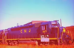 KODAK DUPLICATE KODACHROME SLIDE CNJ GP-40P #3671 ELIZABETHPORT, NJ 12/20/68 - Picture 1 of 1
