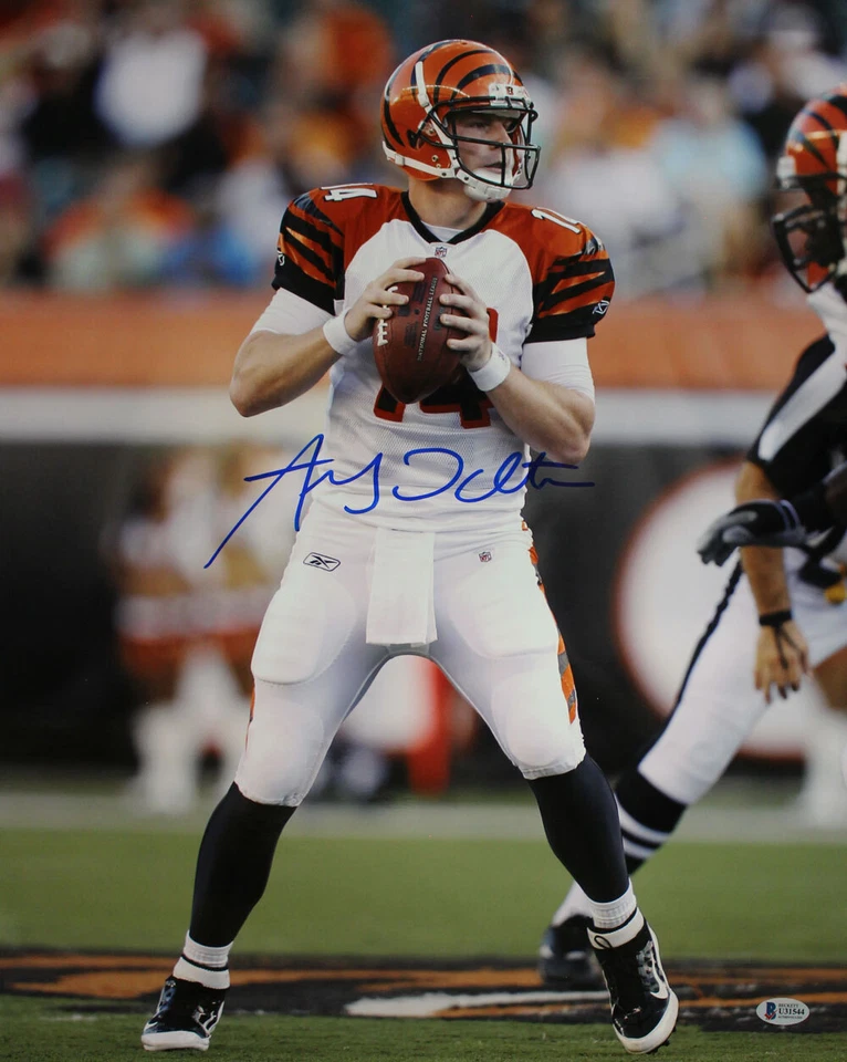 Foto autografada/assinada por Andy Dalton Cincinnati Bengals 16x20 BAS 29065 - Imagem 1 de 1