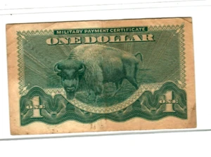 $1 "MILITARY PAYMENT" (BUFFALO NOTE) SERIES 692 $1 (BUFFALO NOTE) CRISPY!!!!! - Picture 1 of 2