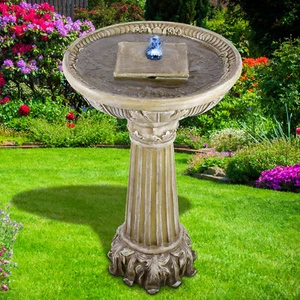 GARTENBRUNNEN ZEN BRUNNEN ZIMMERBRUNNEN SPRINGBRUNNEN KASKADENBRUNNEN LED 230V - Bild 1 von 6