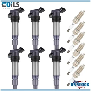 Ignition Coils & Spark Plugs Pack For Volvo S60 S80 XC60 XC70 Land Rover LR2 - Picture 1 of 17