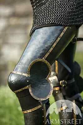 Conjunto de armadura gótica de pierna completa calibre 18 acero medieval coleccionables réplica YZ510 Foto 1 de 3