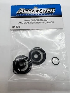 Team Associated 81492 RC8B3.1 Shock Collar And Seal Retainer Set. Black - Picture 1 of 3