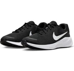 Size 12 - Nike Revolution 7 Men's Black White New in Box - Picture 1 of 6