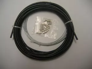 CABLE DE CONTROL BOWDEN 1.2MM OD INTERIOR 5MM PVC CUBIERTO EXTERIOR CROMO EXTREMOS JUEGO 1MTR - Imagen 1 de 1