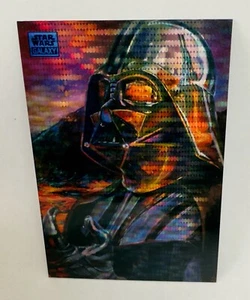 2024 Topps Star Wars Chrome Galaxy Dark Aspirations Aqua Sonar /199 #68 Vader - Picture 1 of 4