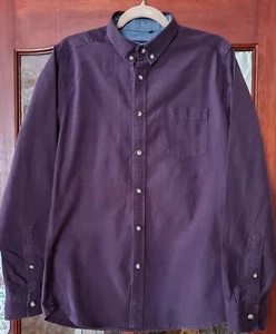 Mens 42 in chest Blue Inc INDUSTRIALIZE purple casual shirt. Excellent Condition - Picture 1 of 6