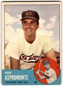 1963 Topps Bob Aspromonte A #45 Houston Colt .45s - Picture 1 of 2
