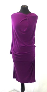 Biba Women's Midi Dress Solid Purple Size 12 - Picture 1 of 11