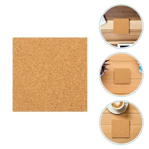 45 Pcs Cork Tiles Bulletin Board Self Adhesive Sheet Square Coasters - Picture 1 of 12