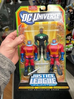 Mattel DC Universe Liga de la Justicia Ilimitado Paquete de 3 Robot Manhunter Linterna Verde Foto 1 de 2