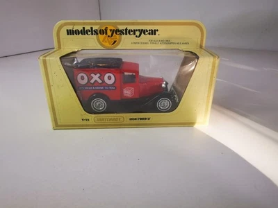 Matchbox D18 Y-22 Ford A Van 1930 OXO Rouge 1/40 Models of Yesteryear Boîte - Photo 1/4