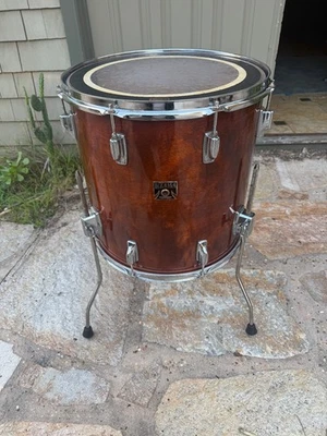 Tama Superstar Caoba 16 x 16 Piso Tom Tambor Años 80 Foto 1 de 4