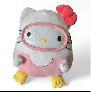 Squishmallow 24" Jumbo Hello Kitty Plush – Pink Scuba Mask – 2021 Sanrio Pillow - Picture 1 of 2