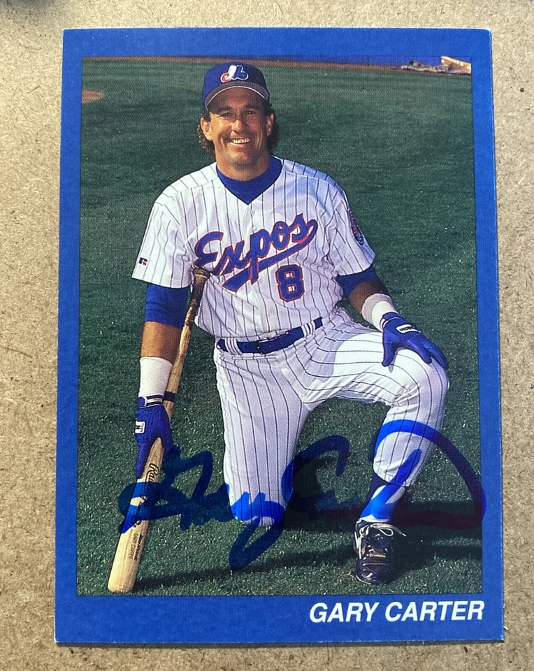 Gary Carter Custom AUTOGRAPHED Card Hall of Fame - Montreal Expos - Image 1 of 1