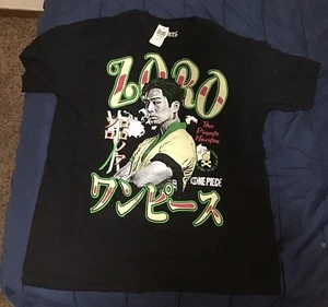 One Piece La Zoro T-Shirt X-Large Mens Black NEW - Picture 1 of 4