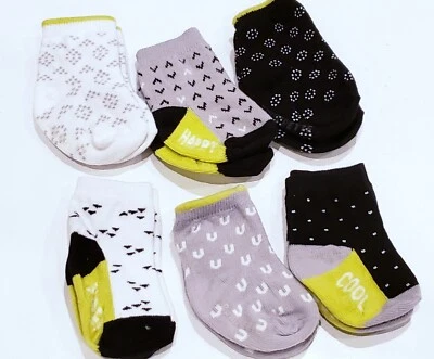 New Trumpette Stars Unisex Baby Socks Multi-Colored 0-12 Months Set Of 6 - Image 1 of 4