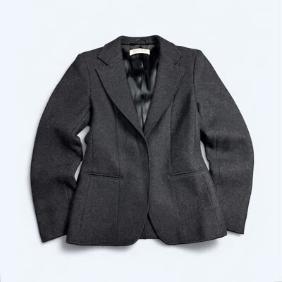 Chaqueta Blazer Miu Miu Vintage Polar Lana Gris Talla 40 Foto 1 de 4