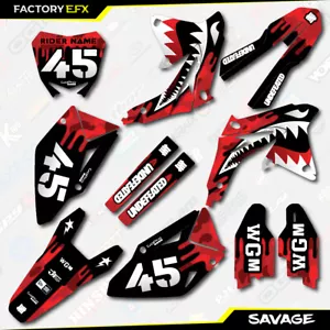 Red Savage Camo Racing Graphics Kit fits Suzuki RMZ450 RMZ 450 08-17 decals - Picture 1 of 5