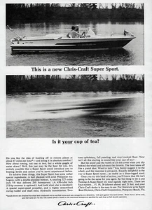 1964 Chris-Craft Super Sport 20' Boat Original Print Ad - Picture 1 of 1