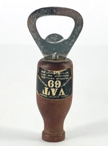 VINTAGE RETRO 70s VAT 69 SCOTCH WHISKY BAR TOOL - BOTTLE OPENER - Bild 1 von 3