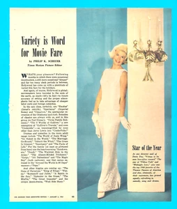 1961 Doris Day magazine PRINT article movie star celebrity vintage - Picture 1 of 3