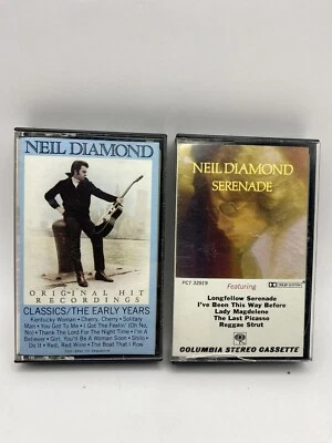 Neil Diamond Lot Of 2 Cassettes Serenade & Classics-The Early Years - Image 1 of 4