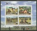 Stamps-Guine-Bissau. 2008. Wwf Faune Miniature Feuille Michel: 3564/67. MNH