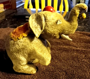 Old Windup Elephant With Bell 5" Tall Made In Occupied Japan Working 1940/50s - Picture 1 of 7