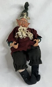 Vtg Magicos Elf Shelf Sitter Old World Magic Christmas Decor Bendable Flexible - Picture 1 of 9