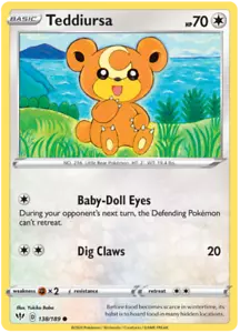 Pokemon TCG Sword & Shield Darkness Ablaze - Teddiursa 138/189 - Picture 1 of 1