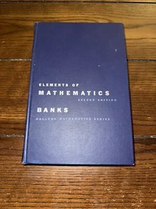 elements of mathematics - Banks 1961 - College Mathematics Series - Bild 1 von 3