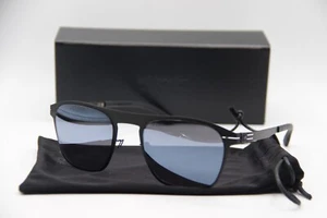 NEW IC! BERLIN HERZBERGE BLACK MIRRORED AUTHENTIC SUNGLASSES W/CASE 54-21 - Picture 1 of 4