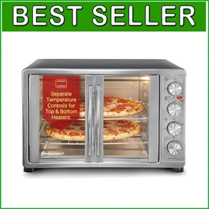 Compact 18-Slice Convection Oven with French Dual Doors - Stainless Steel Design - Picture 1 of 11