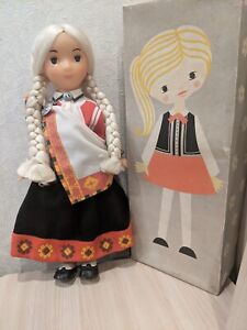 🔥Vintage Doll Baiba, 18 in, Straume, Latvia USSR 1970-1980s