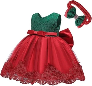 Toddler Baby Girls Embroidered Tutu Ball Gown Lace Dresses with Headband 3 Month - Picture 1 of 14