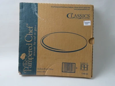The Pampered Chef Medium Round Stone Classic Collection - Image 1 of 4