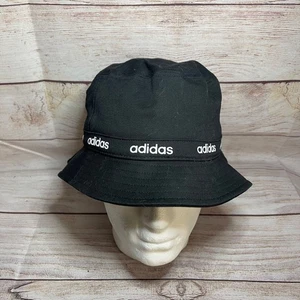 Nuevo Adidas Negro Algodón Aeroready Cubo Sombrero Hechizo Patrón Nuevo Sin Etiquetas - Imagen 1 de 5