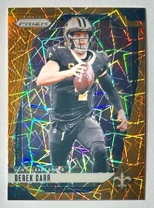 2024 Prizm Derek Carr arancione laser Prizm rifrattore SP 203 New Orleans Saints NFL - Foto 1 di 12