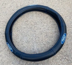 15" Ford Steering Wheel Cover  Premium Deluxe High-Contrast Stitching - Picture 1 of 1