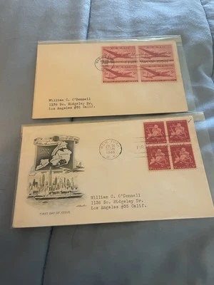 City of New York Golden Anniversary 1898-1948 50 Years and 5 cent Airmail Stamps - Image 1 of 4