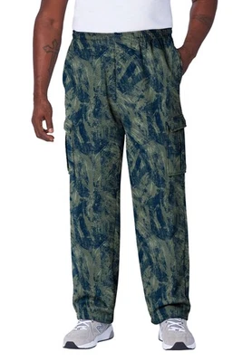 KingSize Men's Big & Tall Fleece Cargo Sweatpants - Image 1 of 4