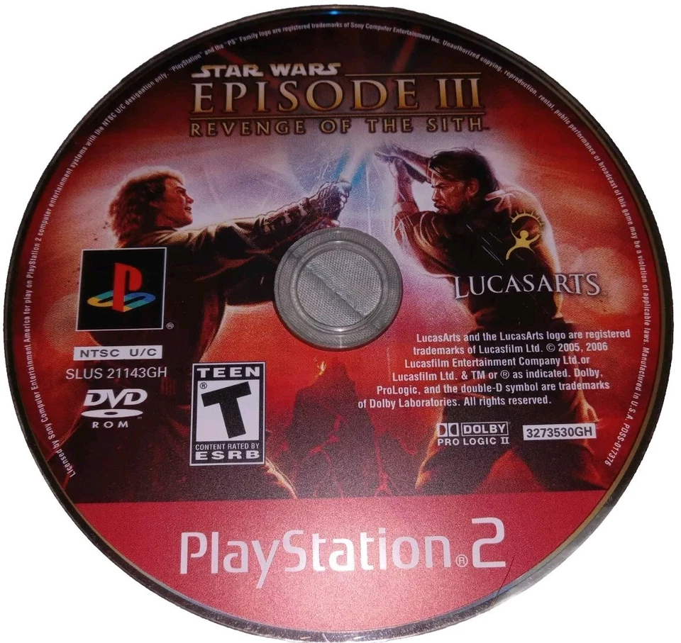 Star Wars: Episode III: Revenge of the Sith PS2 Greatest Hits Game Only TESTED - Image 1 of 1