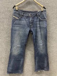 Diesel Zaf wash authentic distressed boot bootcut jeans Blue W 36 L 29 - Picture 1 of 14