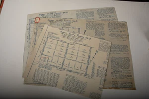 Sunny Slope Farms Map VTG Blue Print (N5R) San Joaquin California 1921 Budd Wid - Picture 1 of 9